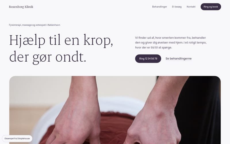 Forsiden af eksemplet Rosenborg Klinik